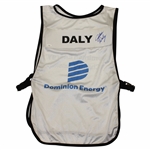 John Daly Signed Personal Tournament Used Dominion Energy Charity Classic Caddy Bib JSA #UU28300