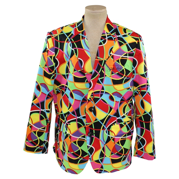 John Daly Signed Personal Worn Hand-tailored LoudMouth Scribbles Sport Coat JSA #UU28303