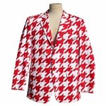 John Daly Signed Personal Worn Hand-tailored LoudMouth Red & White Houndstooth Sport Coat JSA #UU28302