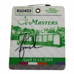 Tiger Woods Signed 2019 Masters Tournament SERIES Badge #R10453 JSA ALOA