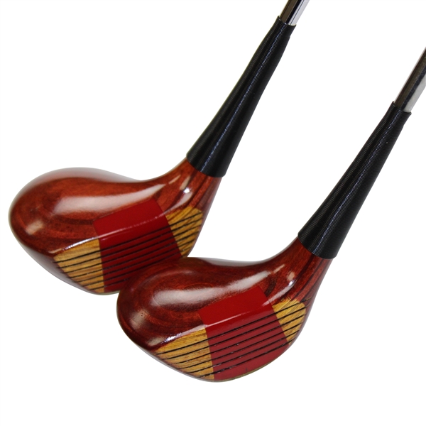 1966-67 PING "ANSER" Wooden Head Driver and 4 Wood - Seldom Seen, Less Than 200 Sets Made