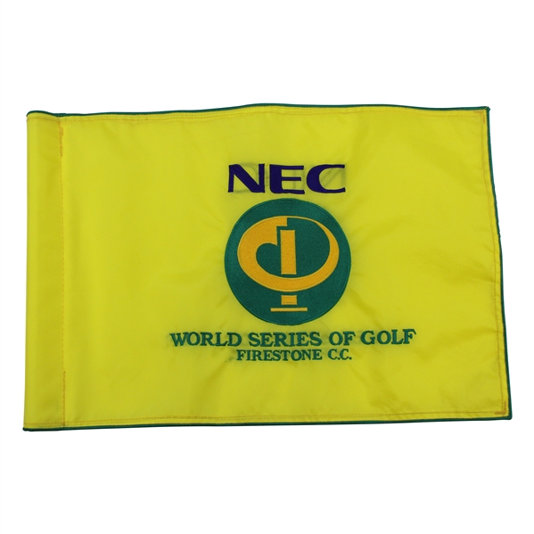 18th Hole Course Flag From 1993 NEC World Series of Golf Fulton Allem Win - Bob Burns Collection