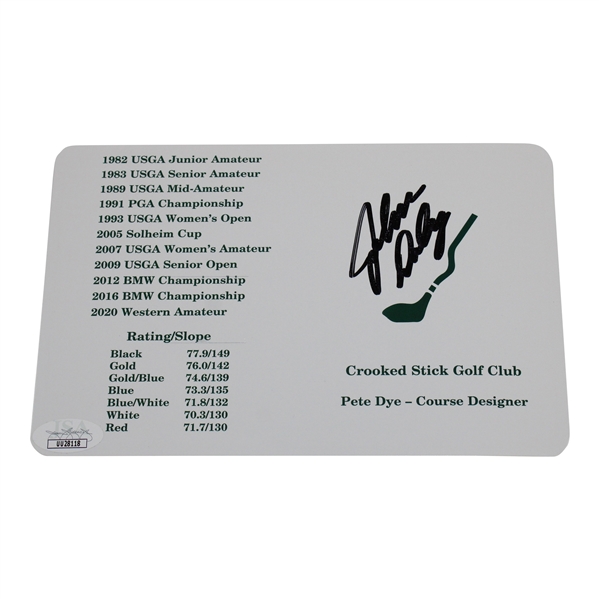 John Daly Signed Crooked Stick Golf Club Official Scorecard JSA #UU28118