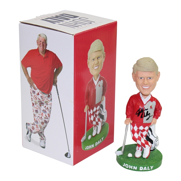 John Daly Signed St. Louis Cardinals Bobblehead with Box #UU28285