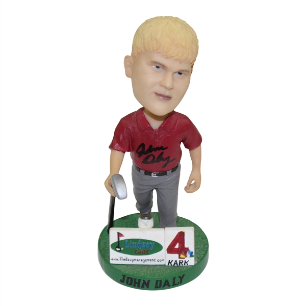 John Daly Signed Lindsey Golf Management KARK4 Bobblehead JSA #UU28283