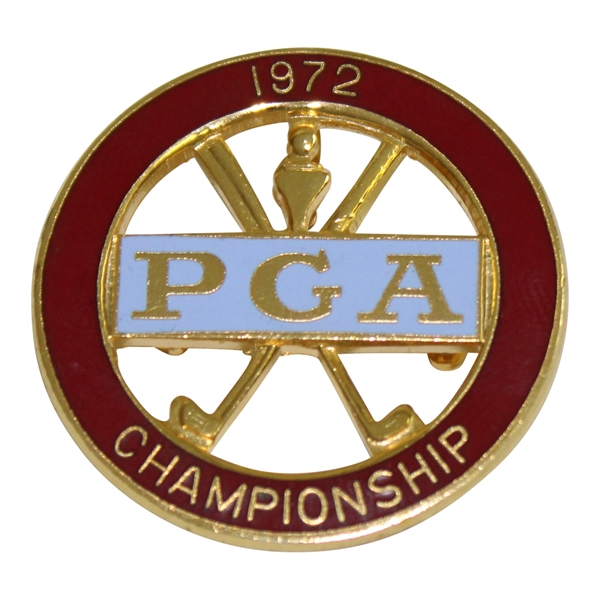 Henry Poes Personal 1972 PGA Championship (Oakland Hills) Pendant Pin