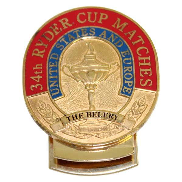 Henry Poes Personal 1993 Ryder Cup (34th) Matches at The Belfry Money Clip