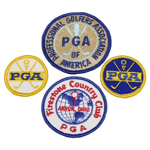 Henry Poes Professional Golfers Association of America Patches - White, Blue, Firestone CC, & PGA