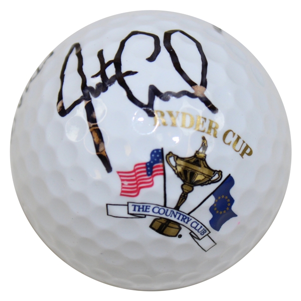 Justin Leonard Signed 1999 Ryder Cup The Country Club Logo Golf Ball - His Putt Was The Winner JSA ALOA