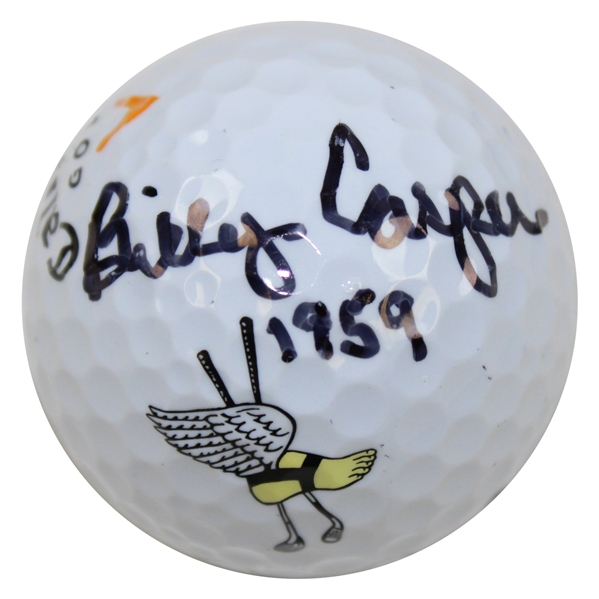 Billy Casper Signed Winged Foot Logo Golf Ball with Notation 1959 for Us Open Win JSA ALOA