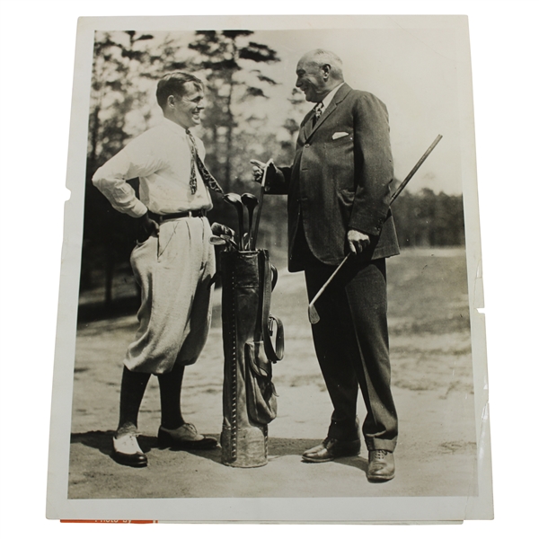 Bobby Jones &  C.B. MacDonald Underwood Wire Photograph at Druid Hills C.C. - 4/30/1926