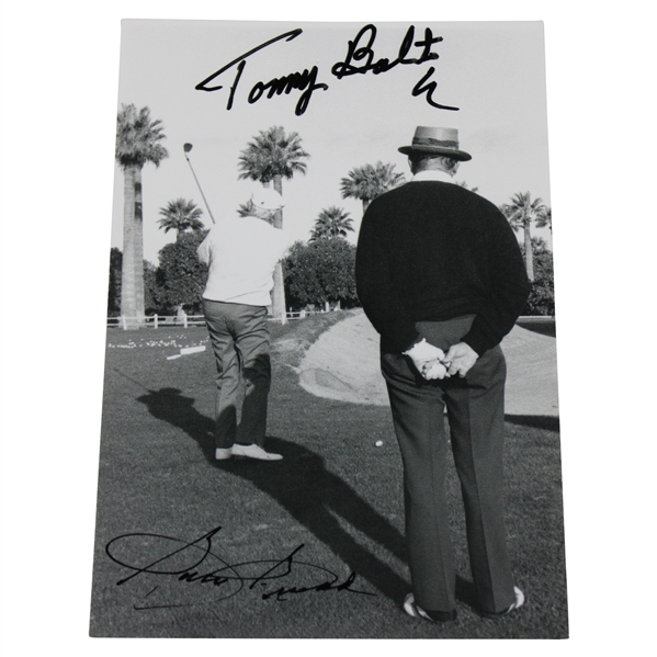 Sam Snead & Tommy Bolt Signed Black & White 5X7 Photo JSA ALOA