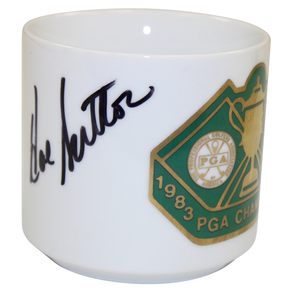 Hal Sutton Signed 1983 PGA Championship at Riviera Mug JSA ALOA