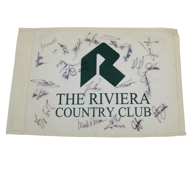 Multi-Signed Champions at The Riviera Country Club Flag JSA ALOA