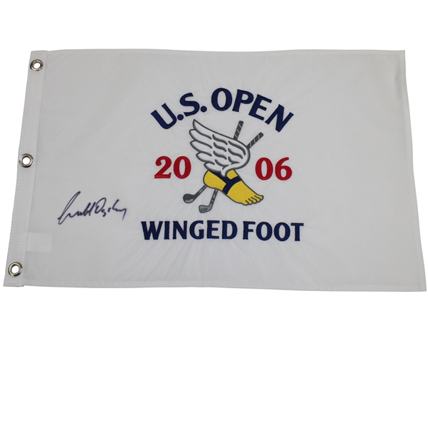 Geoff Ogilvy Signed 2006 US Open at Winged Foot Embroidered Flag JSA ALOA