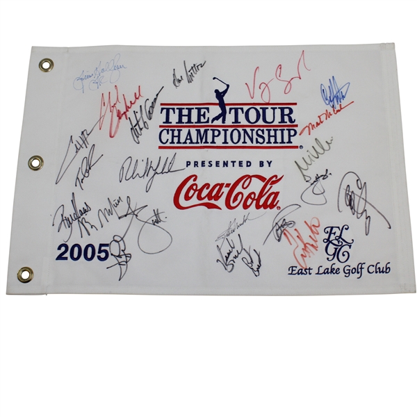 Champions Multi-Signed 2005 TOUR Championship by Coca-Cola at East Lake GC Flag JSA ALOA