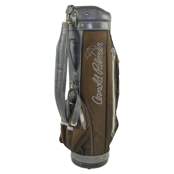 Classic Arnold Palmer Co. Leather & Canvas Full Size Used Golf Bag