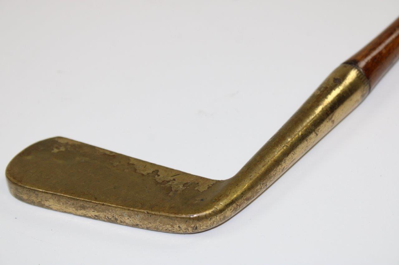 Lot Detail - Circa Spalding Special Brass/Gunmetal Putter with Shaft Stamp