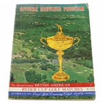 Palmer, Lema, Boros & others Signed 1963 Ryder Cup at East Lake Program JSA ALOA