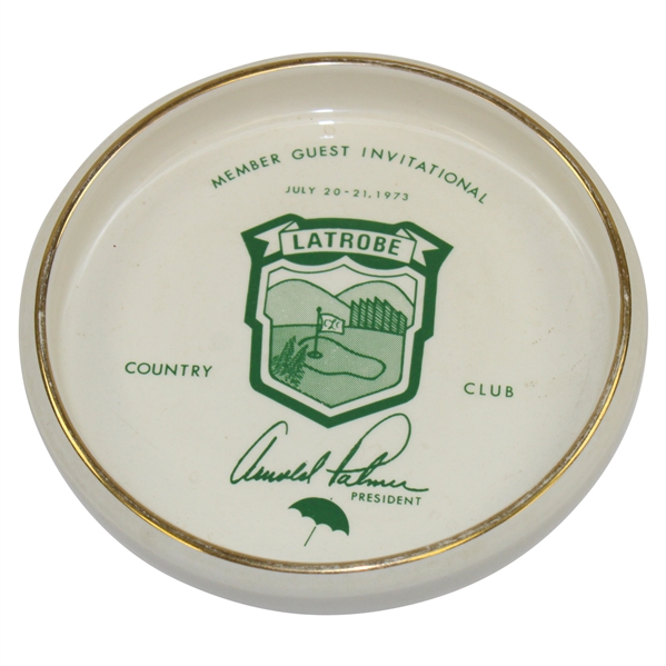 1973 Latrobe Country Club Member Guest Invitational Arnold Palmer President Ashtray