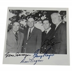 Grand Slam Winners Jack Nicklaus, Ben Hogan, Gene Sarazen & Gary Player Signed Magazine Page JSA #XX48169