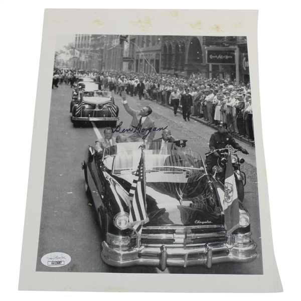 Ben Hogan Signed Black and White New York Parade Magazine Page JSA #UU13687