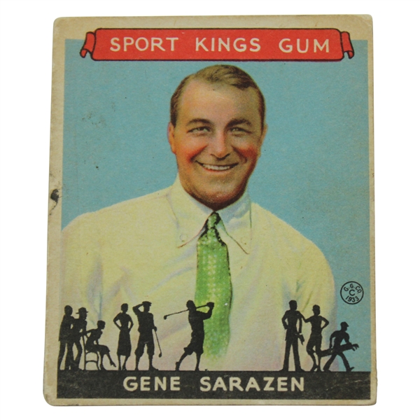 1933 Gene Sarazen Goudey Sport Kings Gum Card