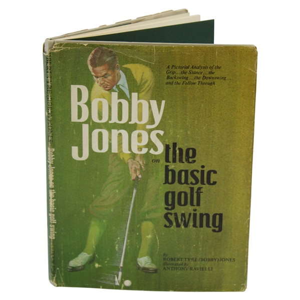 1969 Bobby Jones On The Basic Golf Swing 1st Edition Bookby Bobby Jones - Ravielli Illustrations