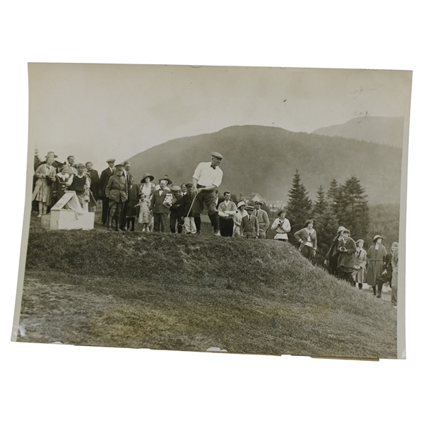 Circa 1920s C.B. Macdonald Teeing Off Press Photo