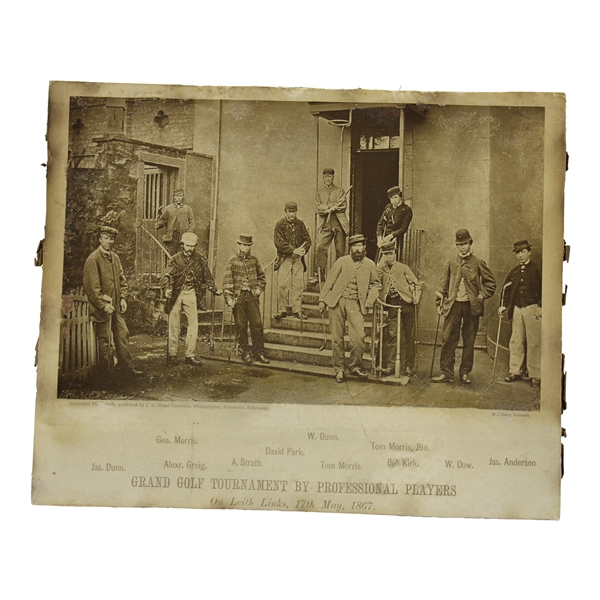 Leith Links Grand Golf Tournament by Professional Players May 1867 Photogravure