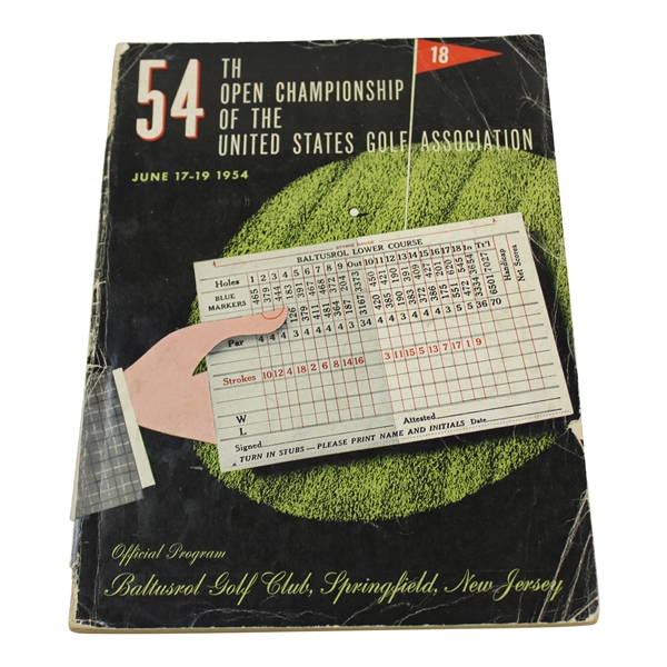 1954 US Open at Baltusrol Official Program