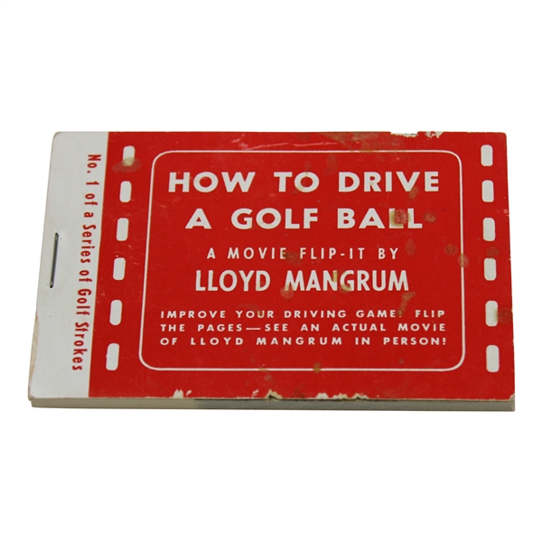 1955 Lloyd Mangrum How To Drive A Golf Ball Movie Flip-It Book