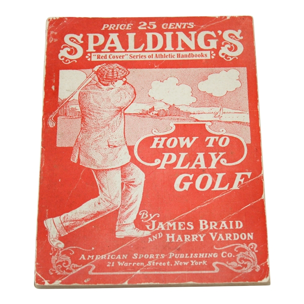 Spaldings How to Play Golf Red Cover Book No. 4R by James Braid & Harry Vardon