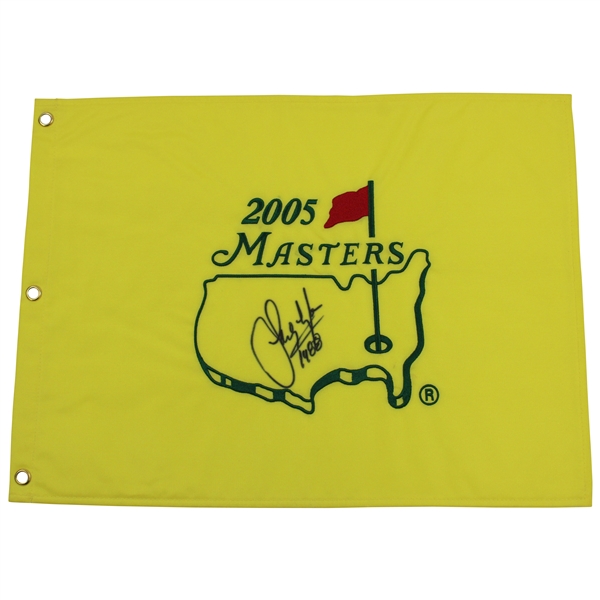 Sandy Lyle Signed 2005 Masters Embroidered Flag with "1988" JSA ALOA