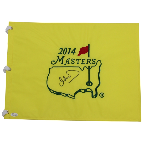 Ian Woosnam Signed 2014 Masters Embroidered Flag JSA #K09808