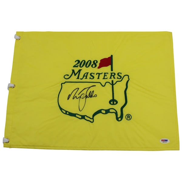 Nick Faldo Signed 2008 Masters Embroidered Flag PSA/DNA #M54322