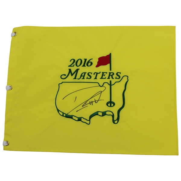 Danny Willett Signed 2016 Masters Embroidered Flag PSA/DNA #AA04589