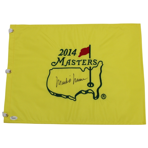 Mark OMeara Signed 2014 Masters Embroidered Flag JSA #K09815