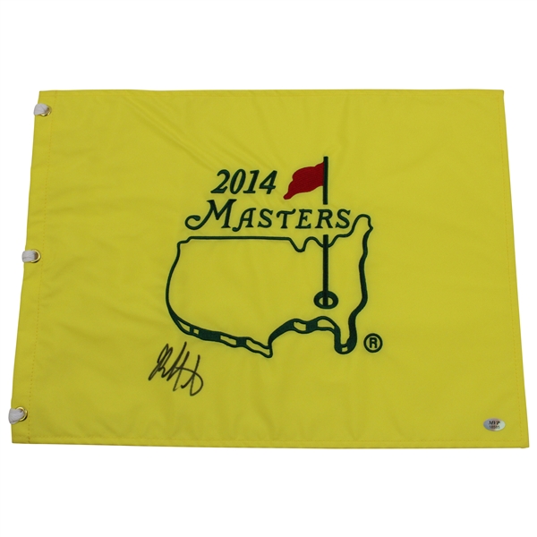 Bubba Watson Signed 2014 Masters Embroidered Flag JSA ALOA