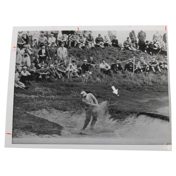 Jack Nicklaus First Round at The OPEN St. Annes Bunker Wire Photo 7/11/63