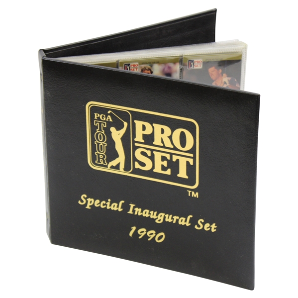 Complete Set of 1990 PGA Tour Pro-Set Special Inaugural Golf Cards in Binder