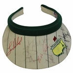 Amateur Tiger Woods, Payne Stewart, Tom Watson & others Signed Classic Masters Visor JSA ALOA