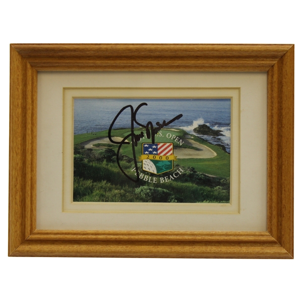 Jack Nicklaus Signed 2000 US Open at Pebble Beach Scorecard - Framed JSA ALOA