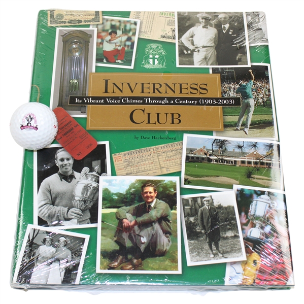 Inverness Club: Its Vibrant Voice…Century Book with PGA Championship Logo Golf Ball