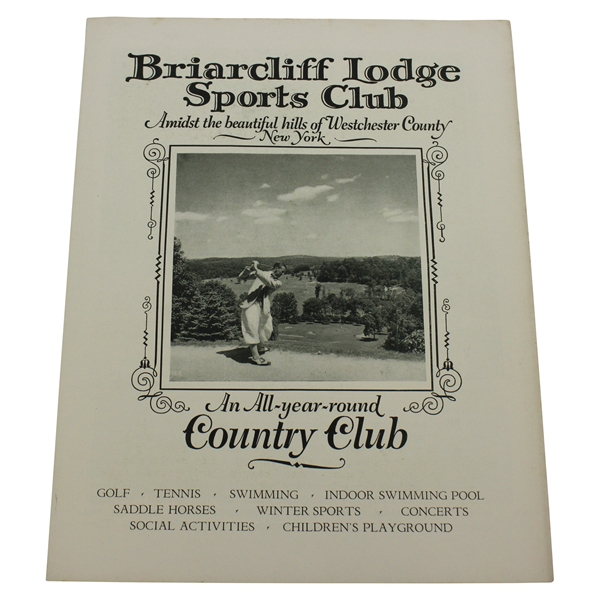 Briarcliffe Lodge Sports Club An All-Year-Round Country Club with Golfer Cover