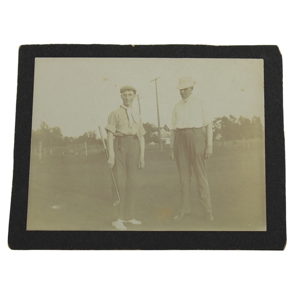 Vintage Photo attributed to Fred McLeod with Unknown Golfer 1908 Matted 