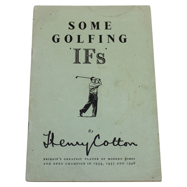 1948 Some Golfing IFS Book by Henry Cotton