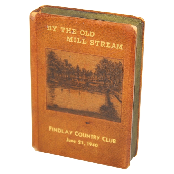 Findlay Country Club By the Old Mill Stream June 21, 1940 Book Paperweight