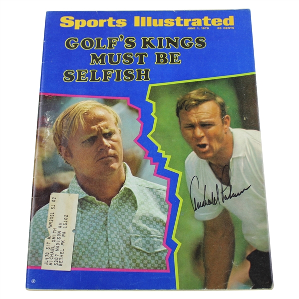 Arnold Palmer Signed1970 Sports Illustrated Magazine - June 1st JSA ALOA