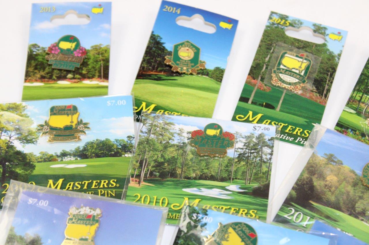 Lot Detail - 2001-2018 Masters Tournament Commemorative Golf Pins In ...